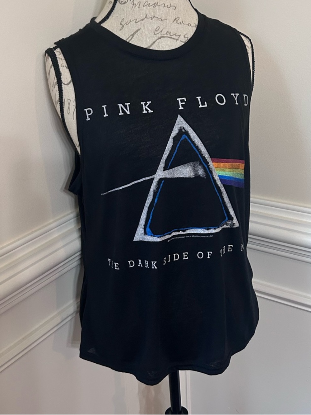 Pink Floyd Black 'The Dark Side of the Moon' Sleeveless Band Tank